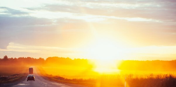 sunlight reflections